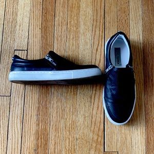Black slip on shoes